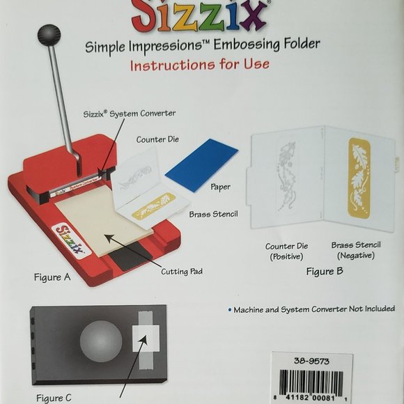 Simple Impressions Brass Stencils w/ Embossing Folders by Sizzix used - Picture 7 of 8